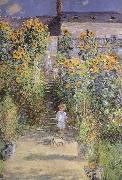 Claude Monet The Artist-s Garden at Veheuil oil painting reproduction